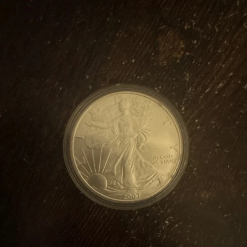 U.S. Mint 2007 American Silver Eagle 1 oz .999 Fine Silver Bullion Coin