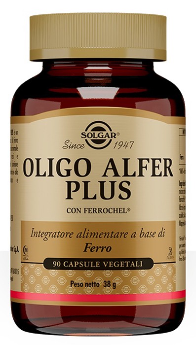 Oligo Alfer Plus Solgar 90cps - Integratore Ferro ad Alta Biodisponibilità