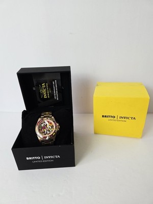 Britto Invicta watch limited edition rose gold tone New 32411