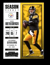 2017 Panini Contenders Season Ticket #46 Ben Roethlisberger Steelers QTY