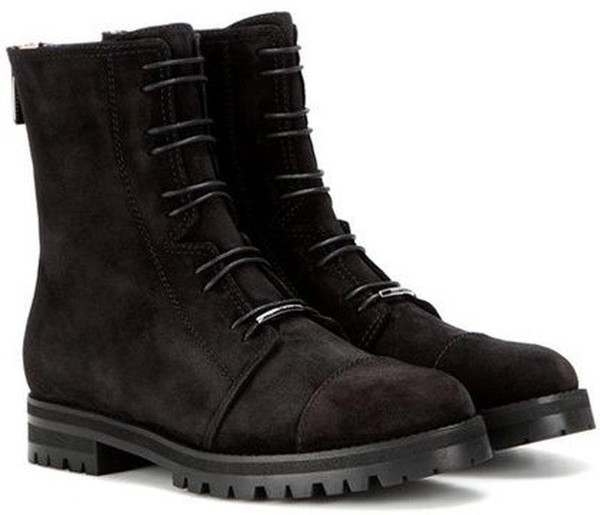 Damen Jimmy Choo Stiefel Schwarz Wildleder 36,5
