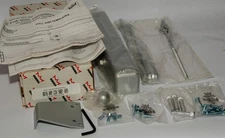 NOS Dorma Round Arm Non-Hold Open Door Closer in Aluminum (8616 ARP COV SNB1 689