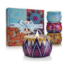 Candles Gift Set for Women, 4 Pack Scented Candles with 8% Essential Oils, 12...