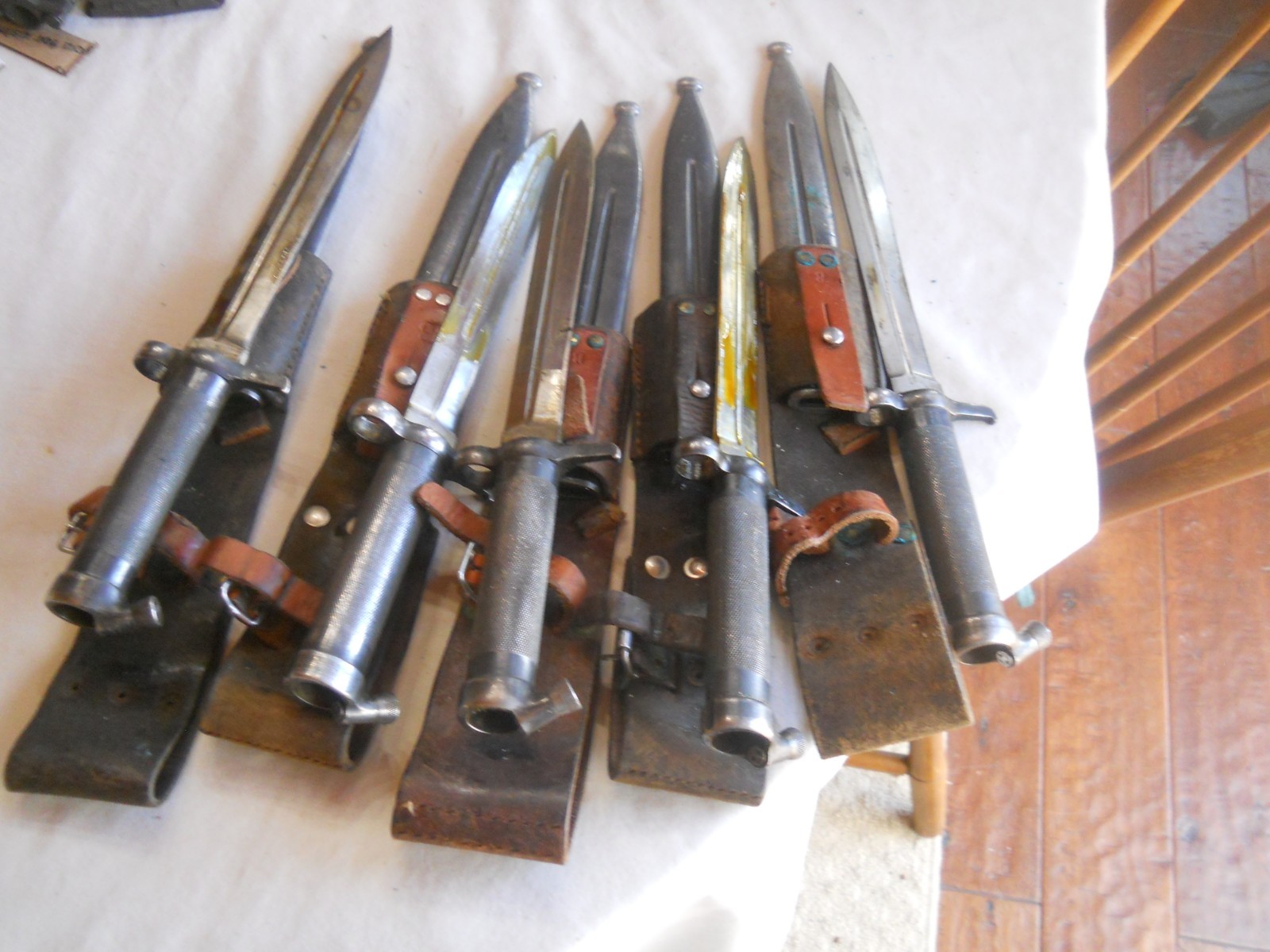 Swedish Model 1896 Mauser Bayonet w Scabbard & frog M1896 1938 Ljungmann AG42b