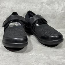 Alegria Dinamo Black Mary Jane Shoes Hook  Loop Strap Women's Size 9