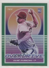 2021 Panini Chronicles Overdrive Green Prizm 71/75 Dane Dunning #16 1b8
