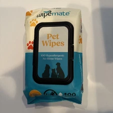 Wipemate Pet wipes Hypoallergenic No-Rinse Fragrance Free