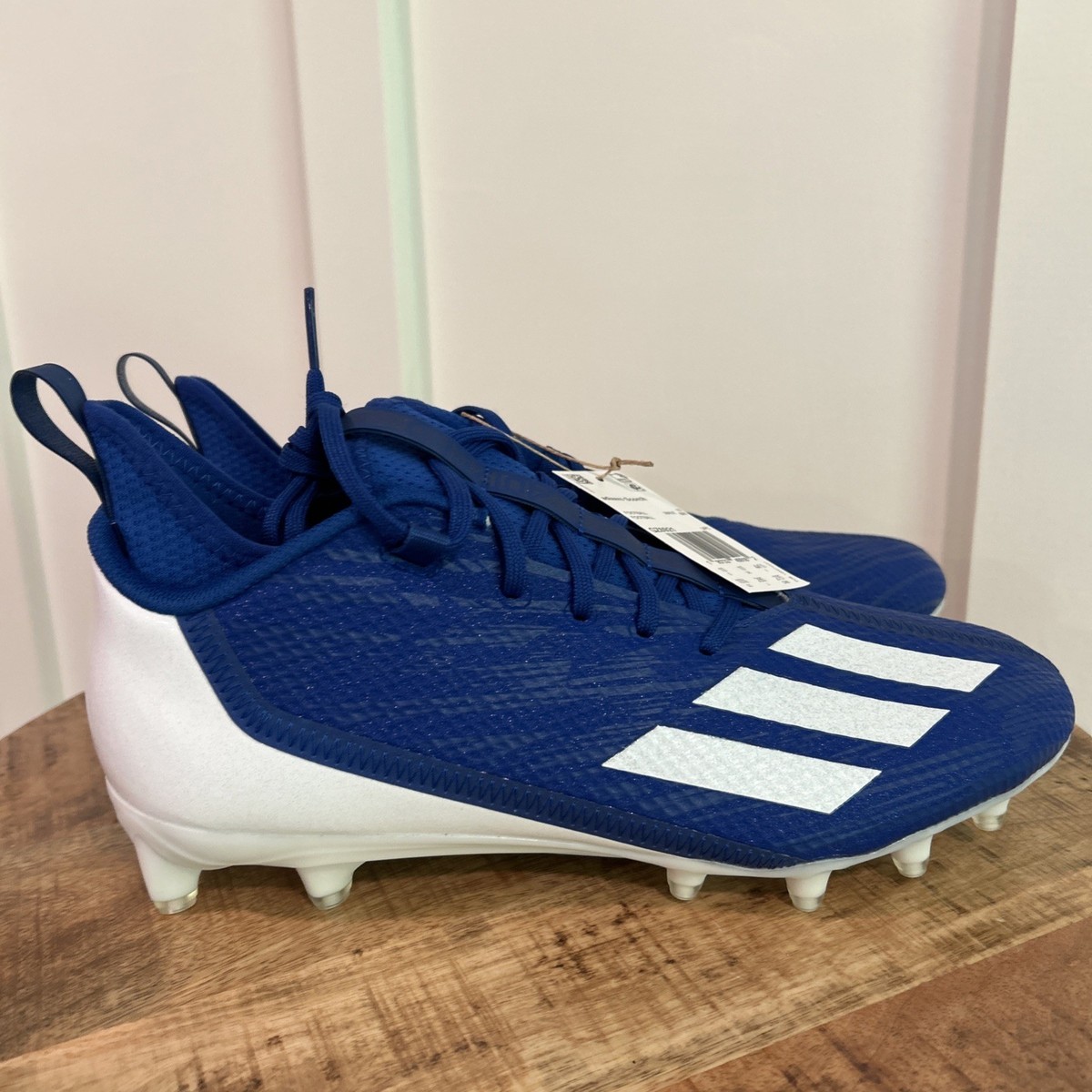 2022 Adidas Adizero Scorch  Football Cleats Royal Blue White Men\'s Size 13 2022 Adidas Adizero Scorch Football Cleats Royal Blue White  main image 3