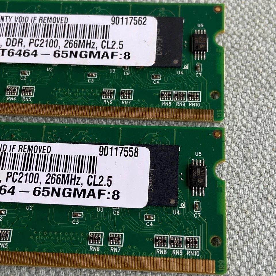 Micron Mobile Memory 512MB DDR PC2100 266MHz CL 2.5 M22T6464 Compaq Presario 210 - Image 3 of 4