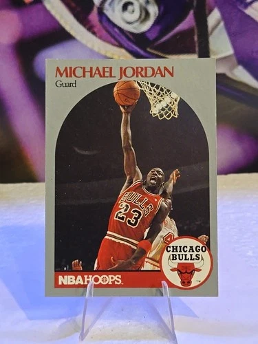 1990-91 NBA Hoops Michael Jordan #65 Chicago Bulls Basketball Card NM 🔥