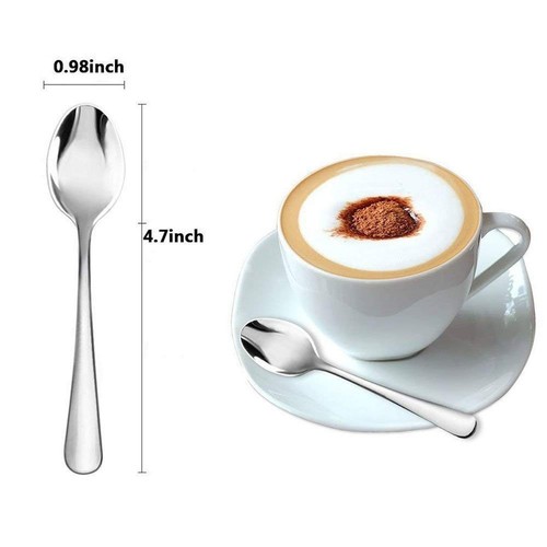 Demitasse Espresso Spoons Set of 12, Mini Coffee Spoon, 18/10 Stainless Steel... - Picture 2 of 6