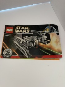 LEGO 8017 Darth Vader's TIE Fighter with mini figure and manual AS IS