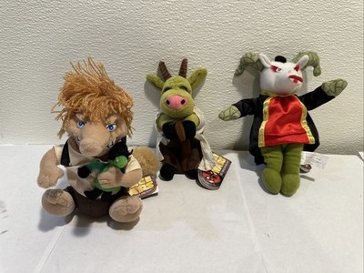 Farce Wars The Fantom Meanies Lot Of 3 Beanies Plush Toys with Tags Vtg 90s