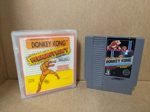 Donkey Kong for Nintendo NES Rental Case/stickers