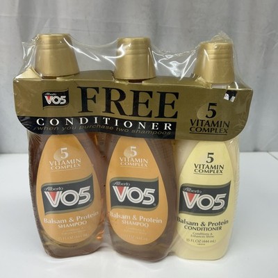 Vtg Alberto VO5 Balsam & Protein Shampoo And Conditioner Multi-Pack NOS