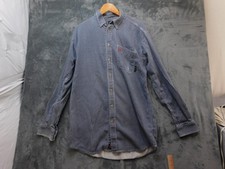 Ariat FR Shirt Mens Large Tall Blue Multi Flame Resistant Work CAT 2 NFPA 2112