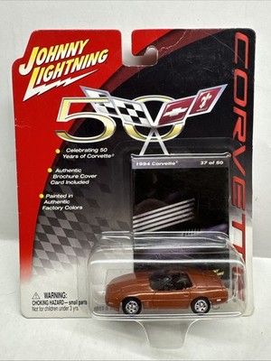 (B7) 1/64 Johnny Lightning 1994 Corvette 50th Anniversary Shipping Deals READ!