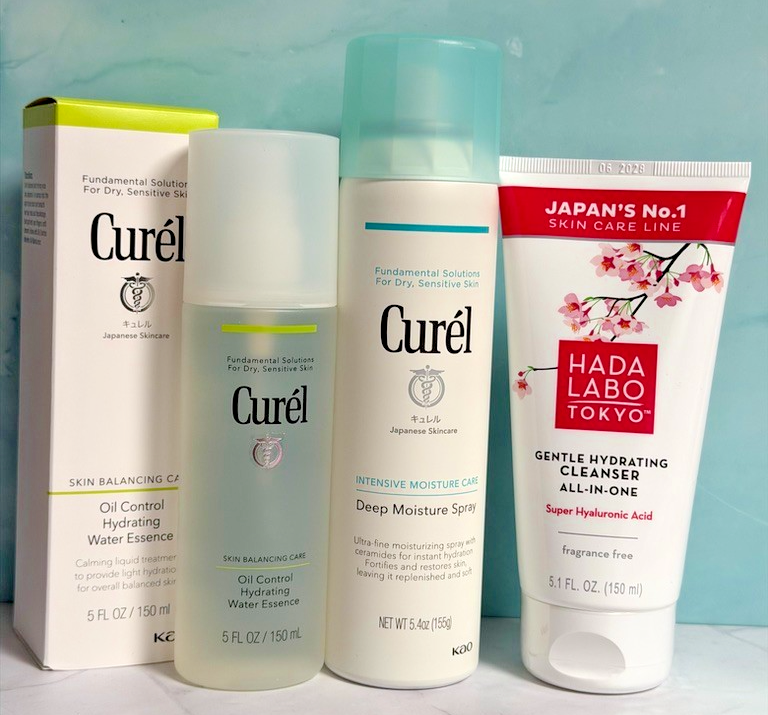 Curél Hada Labo Japanese Skincare Bundle Cleanser Spray Essence NEW RP£52 Free🚚
