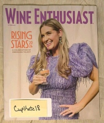 Wine Enthusiast Magazine October 2026 NEW Jess Druey Whiny Wines Rising Stars