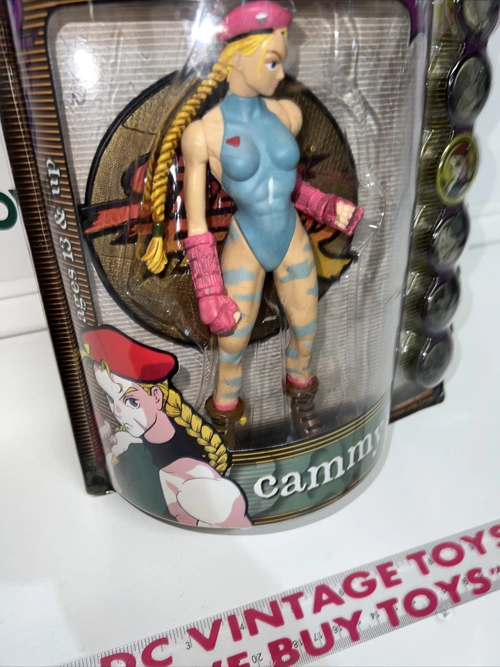 Figura de acción Resaurus Capcom Street Fighter CAMMY, ronda uno azul 🔥 Foto 4 de 4