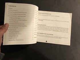 sega CD console system instruction manual insert Only