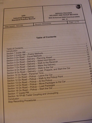 United Parcel Service UPS Delivery and Pickup Methods With EDD. UPS 340-E