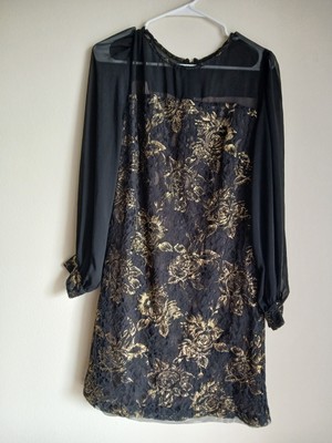 green emerald velvet dress Arabella Sleeveless Gold Foil High Slit Formal Dress - Black | Occasion  Dress in Sizes XXS6X