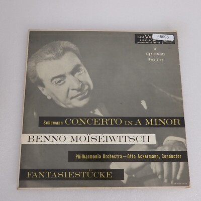 Otto Ackermann Schumann Concerto In A Minor LP Vinyl Record Album