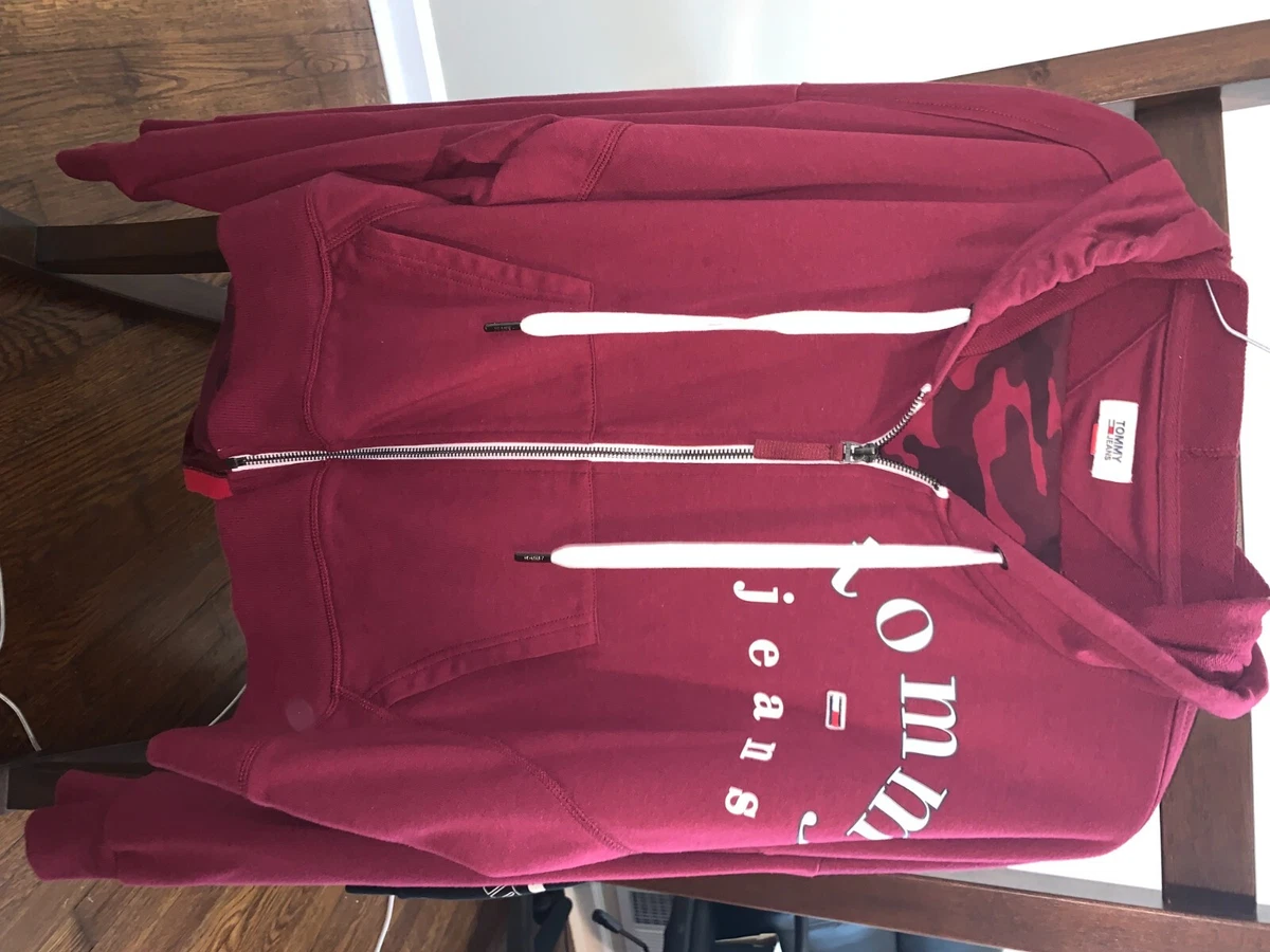 red tommy hilfiger sweat suit