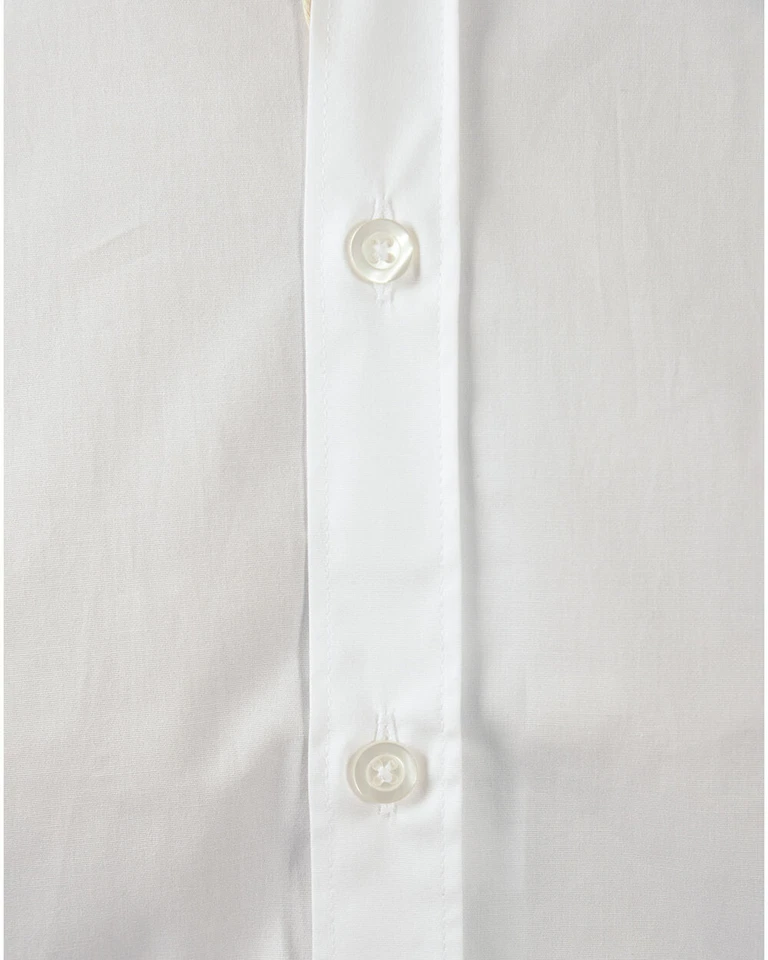 Camicia Daniele Alessandrini Shirt Cotone Uomo Bianco C1656R11863702 2 - Immagine 4 di 4