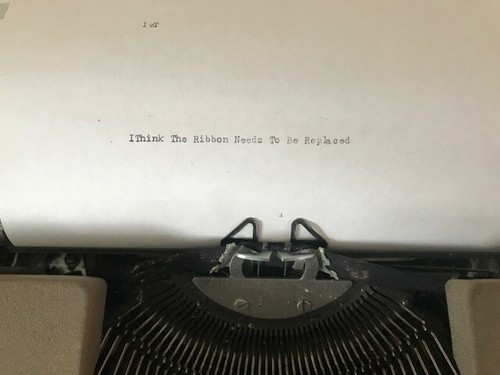 Smith Corona Vintage SkyriterTypewriter with Green Keys