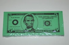 ETA hand2mind Bills, Paper $5 Item #76207 pk/100 Teaching Manipulative