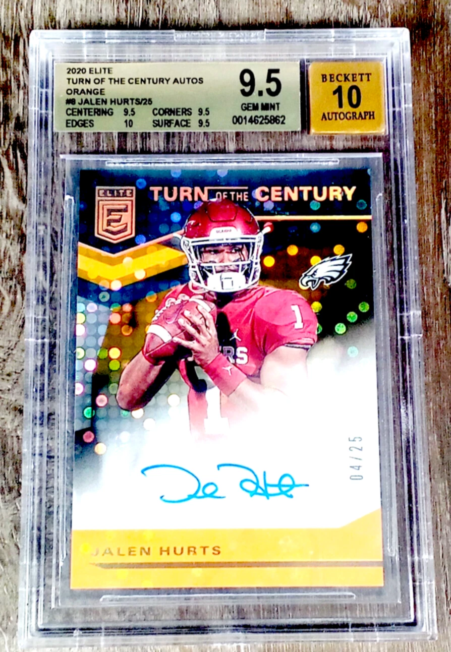 Jalen Hurts Panini Donruss Elite Turn of the Century Autographs #TCJAH Orange