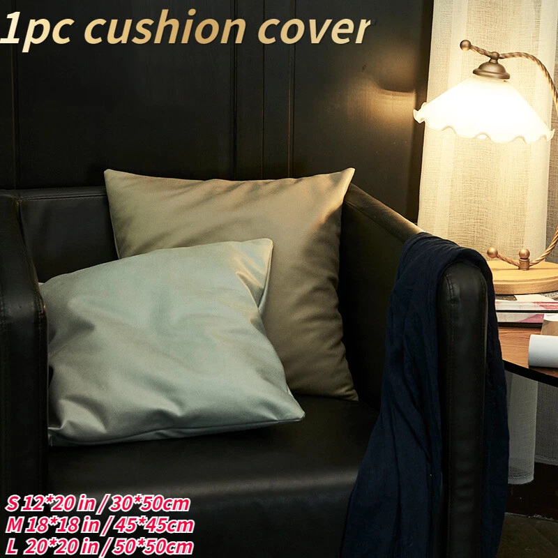 1PC Pure Farbe Kissenbezug Gehäuse Quadratisch Bettwäsche Sofa - Bild 3 von 4