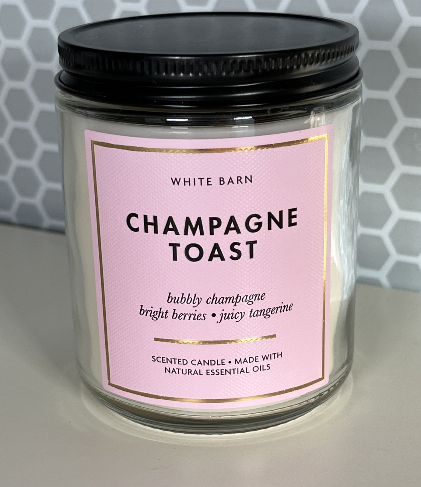 Bath and Body Works Scented Jar Candle Champagne Toast White Barn eBay