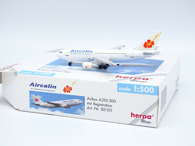 Herpa Avion Airlines 1/500 Airbus A310-300 Aircalin Modellflugzeug