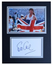 Sebastian Coe Signed Autograph 10x8 photo display Olympic Athletics AFTAL COA