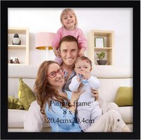 Schwarzer Bilderrahmen 20X20 Cm Quadratisches Foto Modernes Design