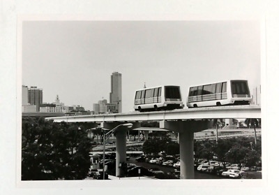 1980s Miami FL Metro Rail Train Metromover Phase II Downtown Vintage Press Photo