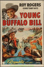 YOUNG BUFFALO BILL MOVIE POSTER 1940 Western ROY ROGERS 27x41 Inch One Sheet