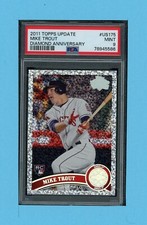 2011 TOPPS UPDATE #US175 MIKE TROUT DIAMOND ANNIVERSARY PSA 9-READ DESCRIP BOX