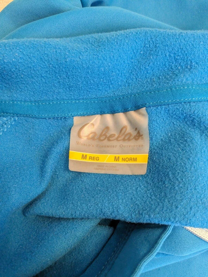 Cabela's, Pullover Mujer 1/4 Cremallera, Azul, Talla M Foto 3 de 3