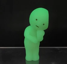 Smiski Living Series Figure : Thinking - Glow in the Dark