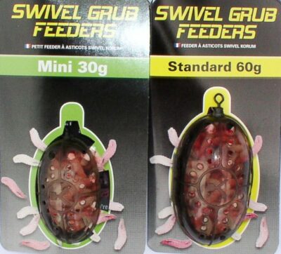 Korum Swivel Grub Feeders 30+60 Gramm, Maden-Futterkorb, Feederrute, Futterkorb