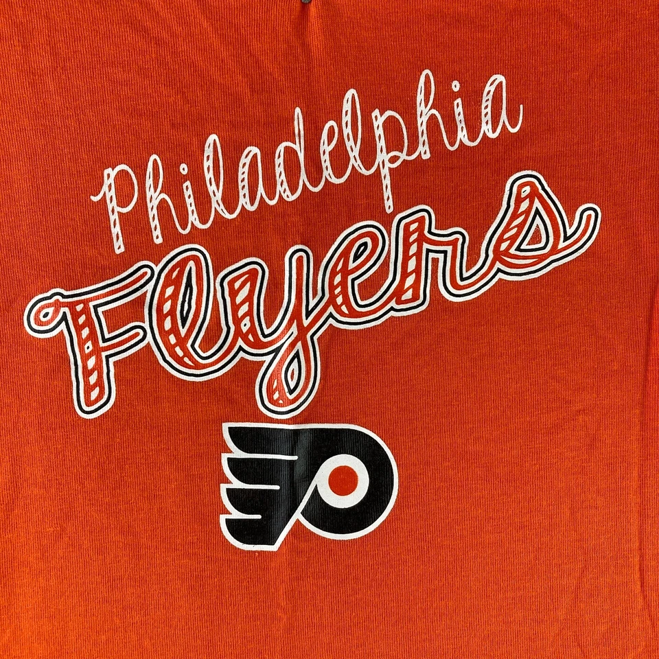 Philadelphia Flyers T Shirt Girls Small 6/6X NHL Hockey Tee Short Sleeve NEW - Image 2 of 4