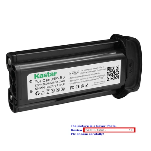 Kastar Battery Replace for Canon NP-E3 Battery, EOS 1Ds, EOS 1Ds Mark II Camera - Bild 1 von 7