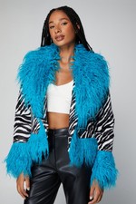 Nastygal Faux Fur Coat Womens Going Out Jackets & Coats