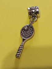 New European Charm Silver Tennis Racket. Buy 1, 19 more ship free! Buy 5 Get 1 F
