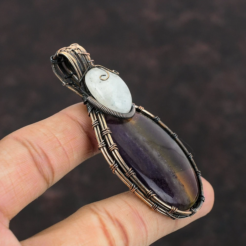 Gift For Her 铜多氟石宝石珠宝线包装吊坠 2.95 — 第 4/4 张图片