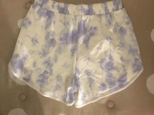 BNT Girls M&Co Kylie 100% Cotton Blue White Tie Dye Shorts Age 15 170cm - Foto 13 di 24